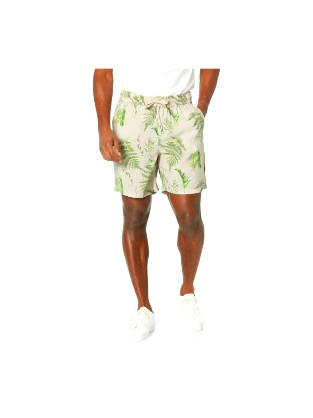Guess Phoenix Modal Blend Pull On Drawstring Sand-washed Shorts Size Large EUC